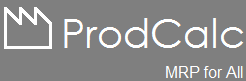 ProdCalc — Online MRP