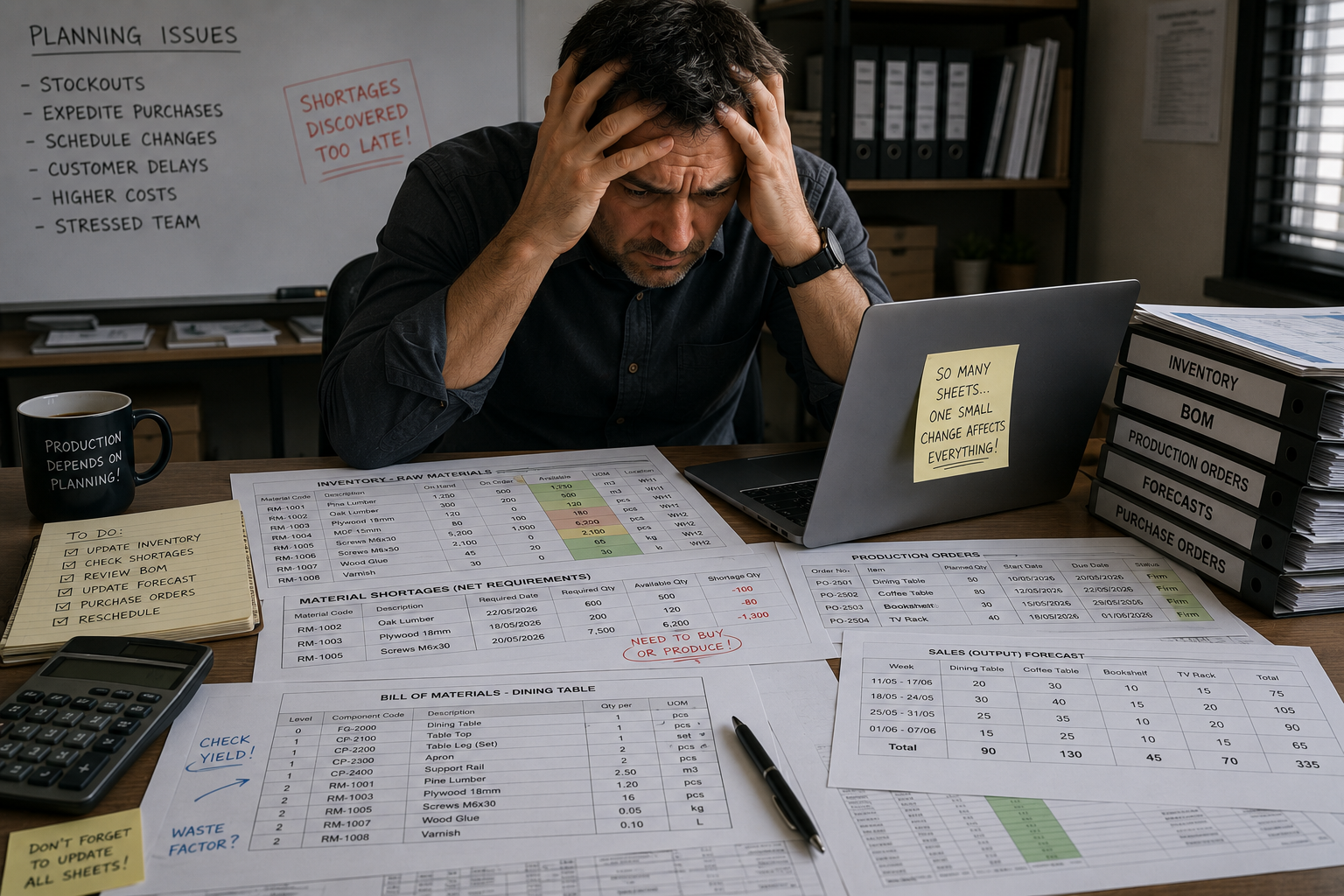 Your Spreadsheet Won’t Warn You About Material Shortages